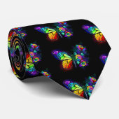 Regenbogenschmetterling Krawatte (Gerollt)