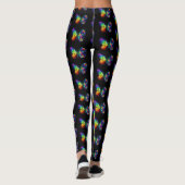 Regenbogenschmetterling Leggings (Rückseite)