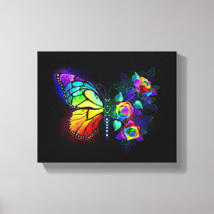 Regenbogenschmetterling Leinwanddruck