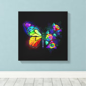 Regenbogenschmetterling Leinwanddruck (Insitu (Holzboden))