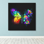 Regenbogenschmetterling Leinwanddruck (Insitu (Holzboden))