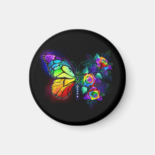 Regenbogenschmetterling Magnet