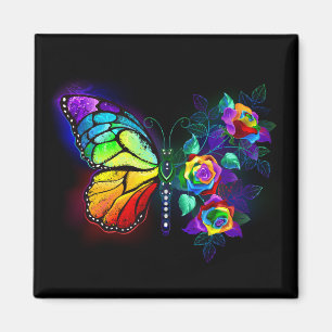 Regenbogenschmetterling Magnet