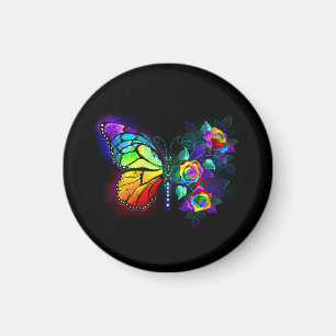 Regenbogenschmetterling Magnet