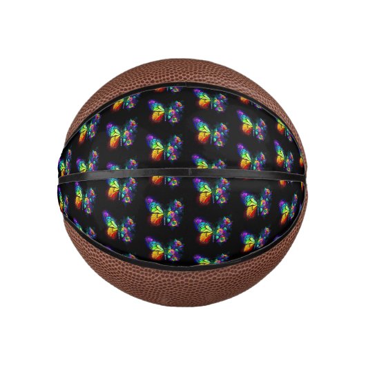 Regenbogenschmetterling Mini Basketball (Vorderseite)
