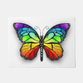Regenbogenschmetterling Monarch Fußmatte (Vorderseite)