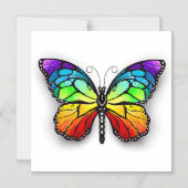 Regenbogenschmetterling Monarch Magneteinladung (Vorderseite)