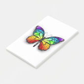Regenbogenschmetterling Monarch Post-it Klebezettel (angewinkelt)
