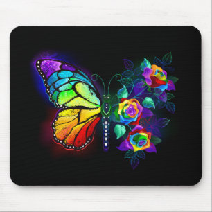 Regenbogenschmetterling Mousepad