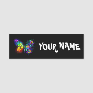 Regenbogenschmetterling Namensschild