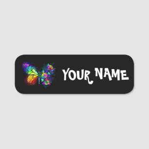 Regenbogenschmetterling Namensschild