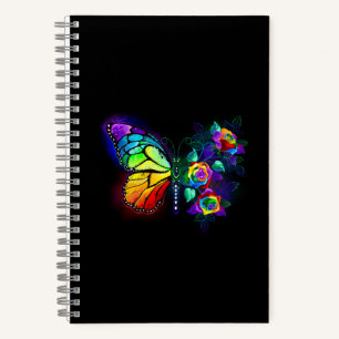 Regenbogenschmetterling Notizblock