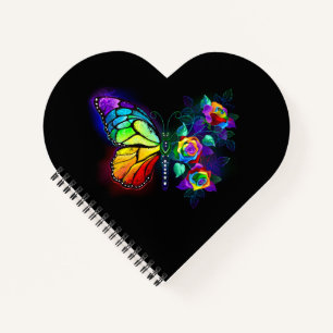 Regenbogenschmetterling Notizblock