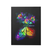 Regenbogenschmetterling Notizblock (Rotiert)