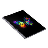 Regenbogenschmetterling Notizblock (Rechte Seite)