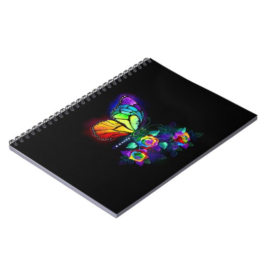 Regenbogenschmetterling Notizblock (Linke Seite)