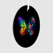 Regenbogenschmetterling Ornament (Vorderseite)
