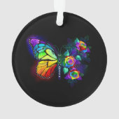 Regenbogenschmetterling Ornament (Rückseite)