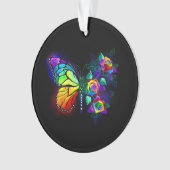 Regenbogenschmetterling Ornament (Vorderseite)