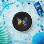 Regenbogenschmetterling Pappteller (Party)