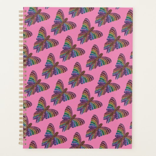 Regenbogenschmetterling (pink) - Planer (Vorderseite)