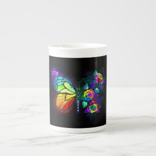Regenbogenschmetterling Porzellantasse