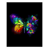 Regenbogenschmetterling Poster (Vorderseite)