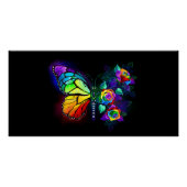 Regenbogenschmetterling Poster (Vorderseite)