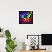 RegenbogenSchmetterling Poster (Heimbüro)