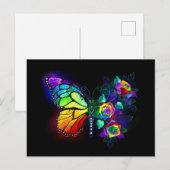 Regenbogenschmetterling Postkarte (Vorne/Hinten)