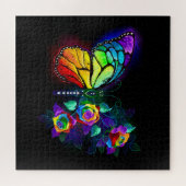 Regenbogenschmetterling Puzzle (Horizontal)