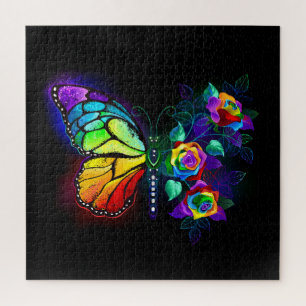 Regenbogenschmetterling Puzzle