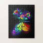 Regenbogenschmetterling Puzzle (Vertikal)