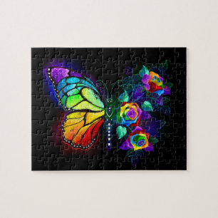 Regenbogenschmetterling Puzzle