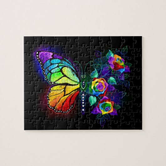 Regenbogenschmetterling Puzzle (Horizontal)