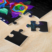 Regenbogenschmetterling Puzzle (Seite)