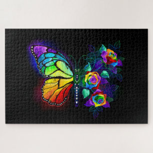 Regenbogenschmetterling Puzzle