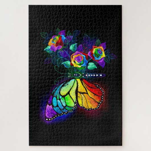 Regenbogenschmetterling Puzzle (Vertikal)