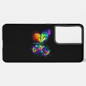 Regenbogenschmetterling Samsung Galaxy Hülle (Rückseite (Horizontal))