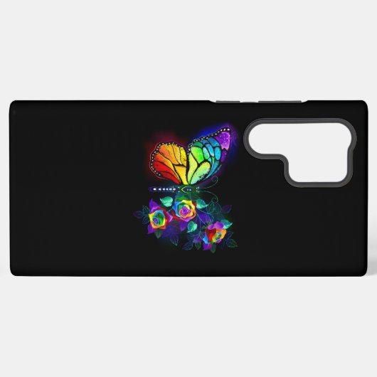 Regenbogenschmetterling Samsung Galaxy Hülle (Rückseite (Horizontal))