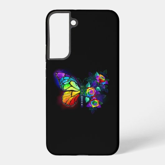 Regenbogenschmetterling Samsung Galaxy Hülle (Rückseite)