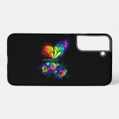 Regenbogenschmetterling Samsung Galaxy Hülle (Rückseite (Horizontal))
