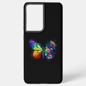 Regenbogenschmetterling Samsung Galaxy Hülle (Rückseite)