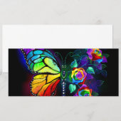 Regenbogenschmetterling Save The Date (Vorne/Hinten)