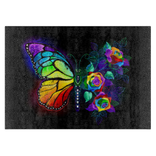 Regenbogenschmetterling Schneidebrett