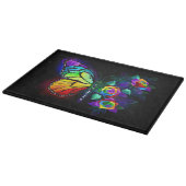 Regenbogenschmetterling Schneidebrett (Ecke)