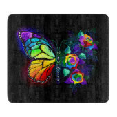 Regenbogenschmetterling Schneidebrett (Vorderseite)