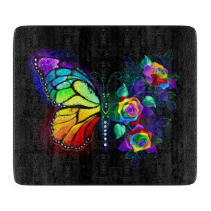 Regenbogenschmetterling Schneidebrett
