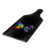 Regenbogenschmetterling Schneidebrett (Ecke)