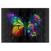 Regenbogenschmetterling Schneidebrett (Vorderseite)
